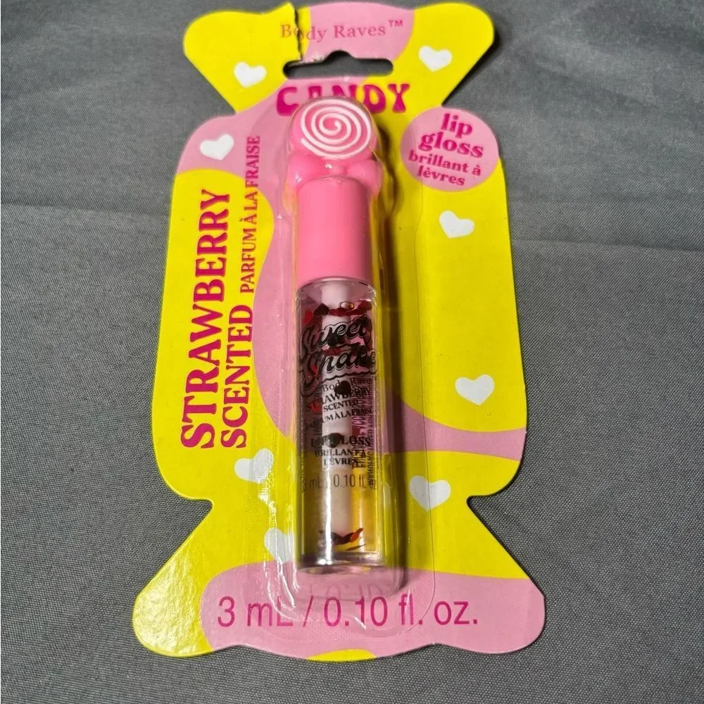 2 NEW Candy Lip Gloss - Strawberry & Watermelon Scented NWT